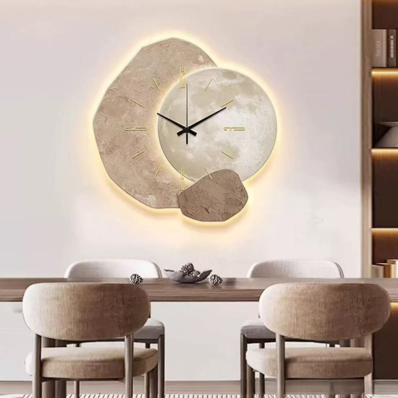 Wandklok Modern Minimalistisch Design Stil Uurwerk Zwart Wit Grijs Woonkamer Kantoor Decoratie Klein Groot | Sulvida