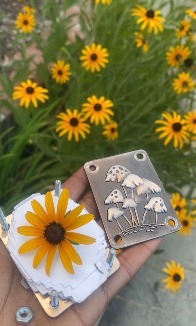 Petite presse à fleurs de poche faite à la main, herbier botanique souvenir pour sécher des fleurs sauvages, cadeau créatif | Sulvida