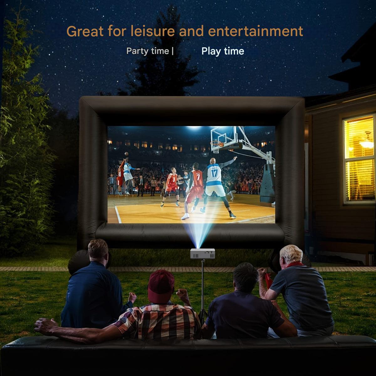 Compacte LED-Beamer 3000 Lumen HD Miniprojector Thuisbioscoop Reisbeamer HDMI USB Draagbaar Home Cinema | Sulvida