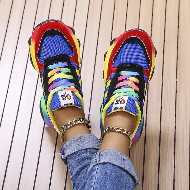 Luchtige Dames Sneakers met Flexibele Pasvorm en Demping – Ademend Sportief Design voor Dagelijks Gebruik | Sulvida