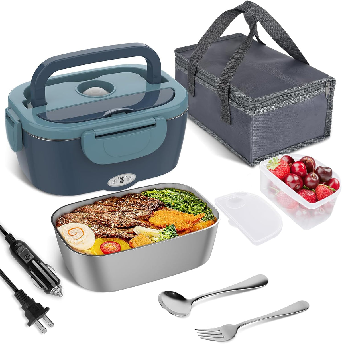 Elektrische Lunchbox met Verwarmingsfunctie voor Werk & Onderweg 1,5L Capaciteit Warme Maaltijden Voedselcontainer | Sulvida