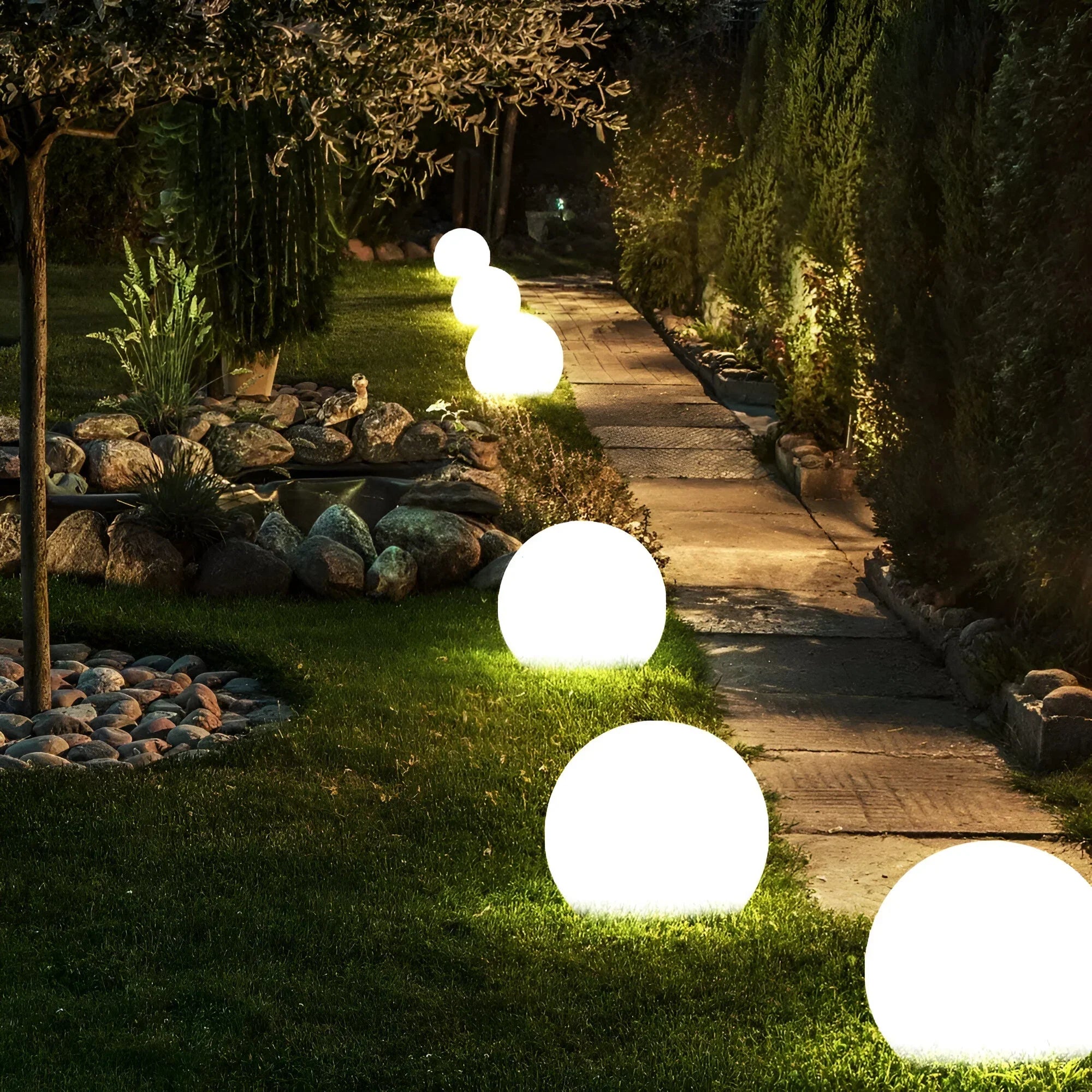 Weerbestendige Tuinbol Lamp – Draadloze LED Tuinverlichting voor Buiten en Binnen | Sulvida