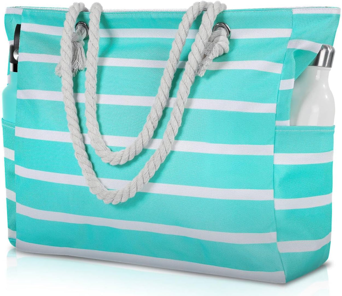 Strandtas Groot Waterdicht met Rits Zandbestendig Reisschoudertas Beach Shopper Vrouwen Zwembad Vakantie | Sulvida