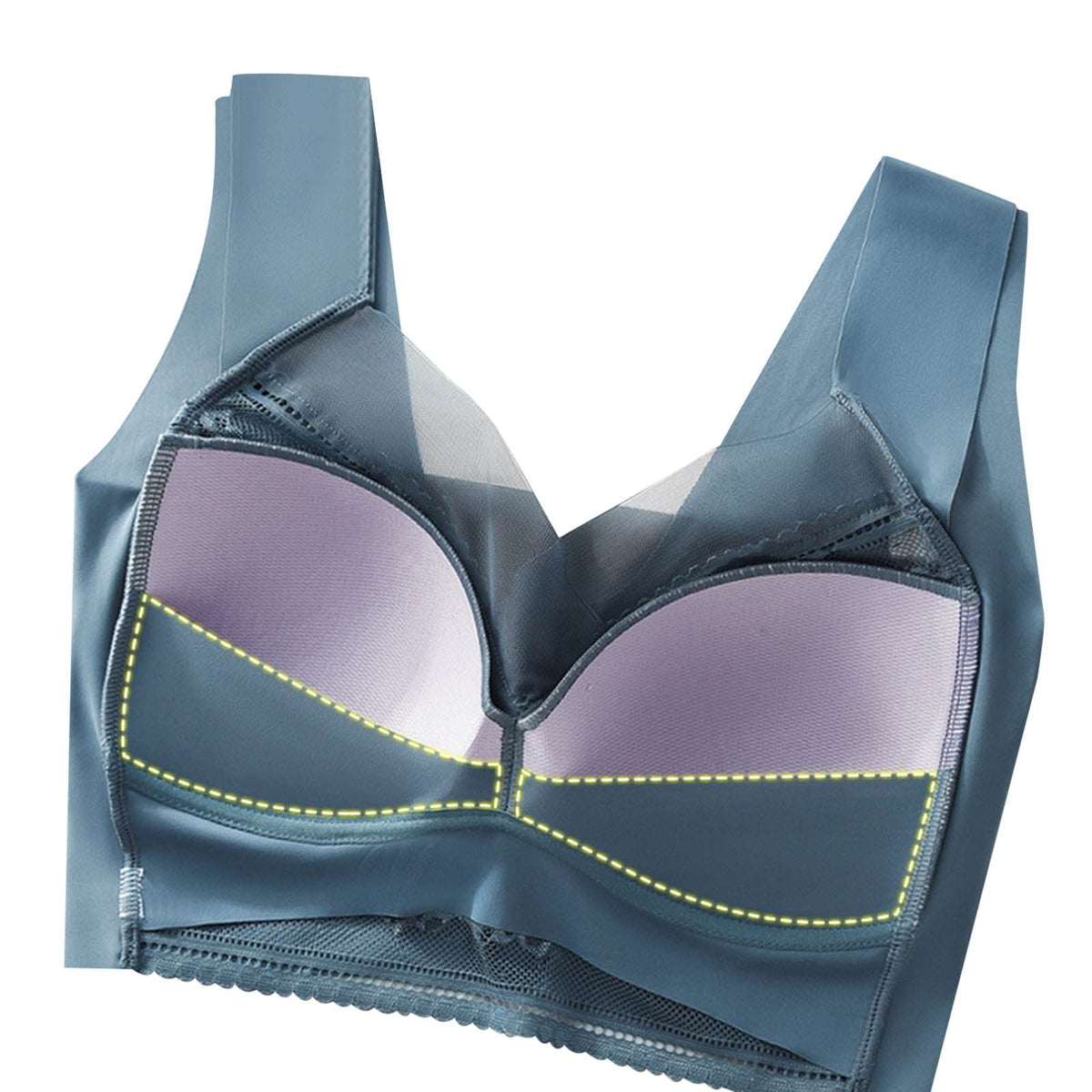 Push-Up Kant BH Draadloos Comfort Ondersteuning Posturecorrectie Ademend Stretch Everyday Lingerie Dames | Sulvida
