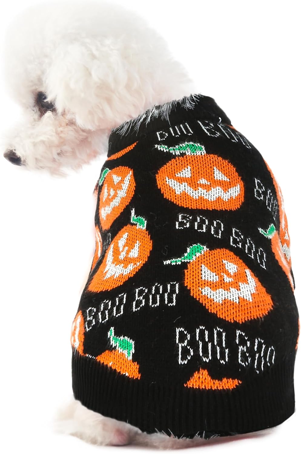 Gebreide Pompoen Huisdierentrui voor Katten en Honden – Warme Feestelijke Winterkleding voor Halloween | Sulvida