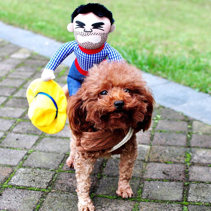 Halloween Hondenkostuum Pop-Figuur Rood Polyester met Pruik en Accessoires voor Kleine tot Grote Honden | Sulvida