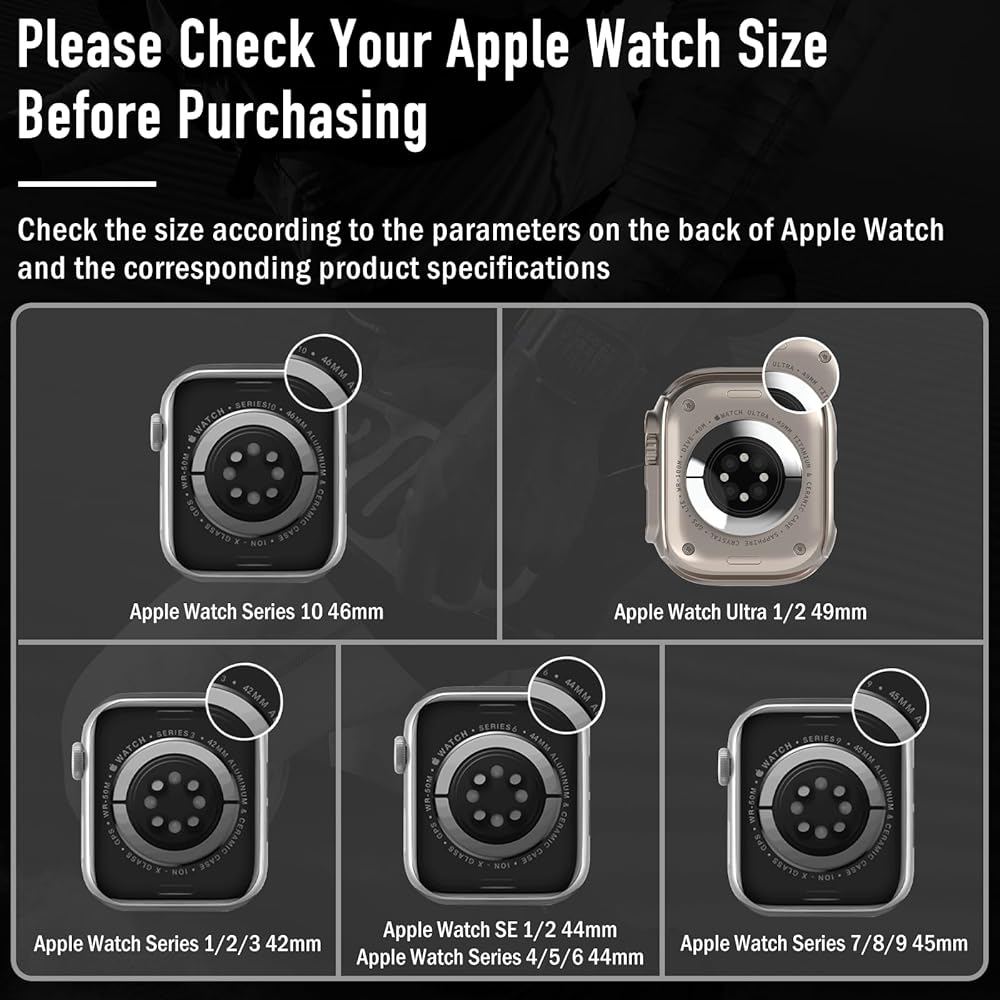 Bracelet en titane avec coque de protection pour Apple Watch Ultra et Series – bracelet en métal robuste, accessoire