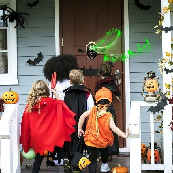 Elektronische Deurklok met Griezelig Oog Geluideffect Halloween Decoratie Trick or Treat Deurbel Accessoire | Sulvida