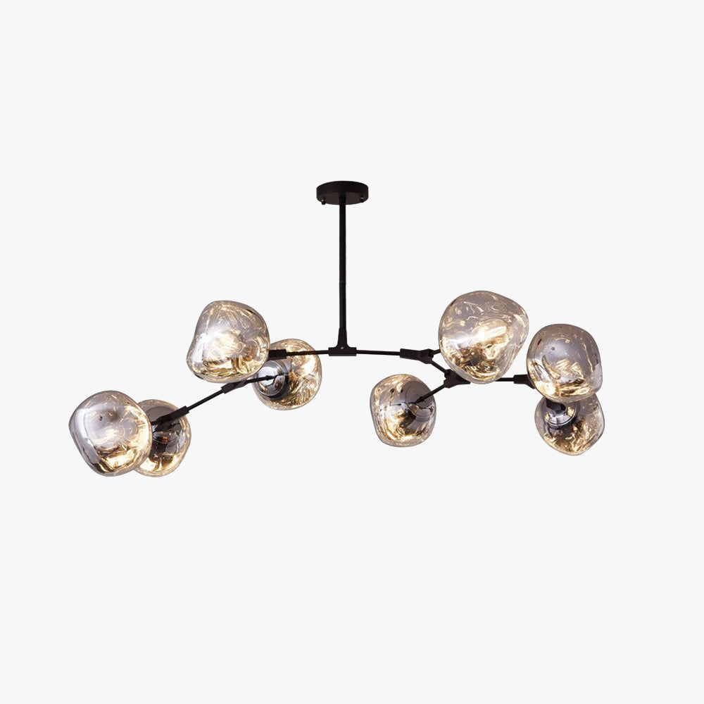 Glazen Bol Hanglamp Set 3 6 8 Lampen Goud Chroom Roségoud Eetkamer Woonkamer Modern Design E27 LED Sfeerverlichting | Sulvida