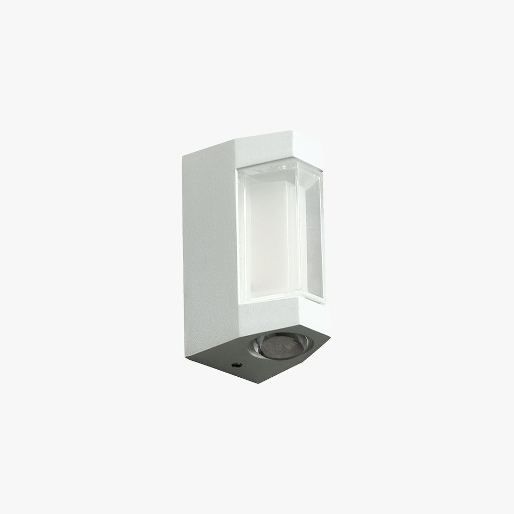 Wandlamp Buiten Dubbelzijdig Wit Zwart IP65 LED Cilinder Gevel Modern Design Terras Voordeur Waterdicht | Sulvida
