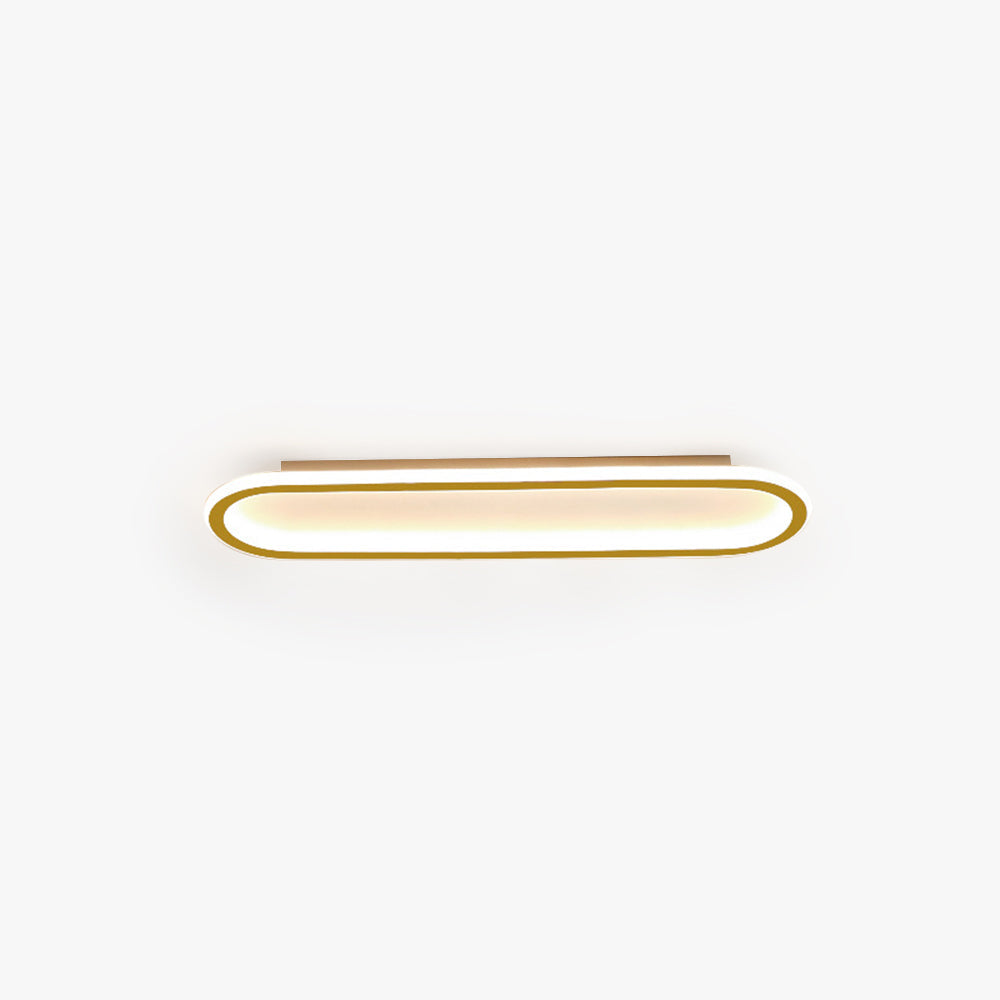 Rechthoekige LED Plafondlamp Inbouw Metaal Acryl Zwart Goud Roségoud Modern Design Woonkamer Slaapkamer | Sulvida