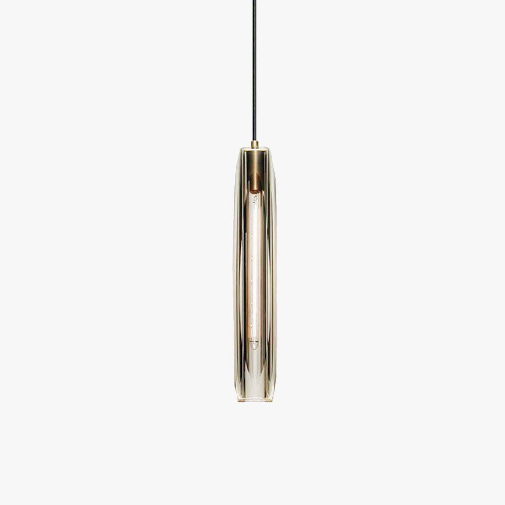 Hanglamp Glas & Messing Rookgrijs E14 Eetkamer Woonkamer Slaapkamer Modern Exclusief Elegante Verlichting | Sulvida