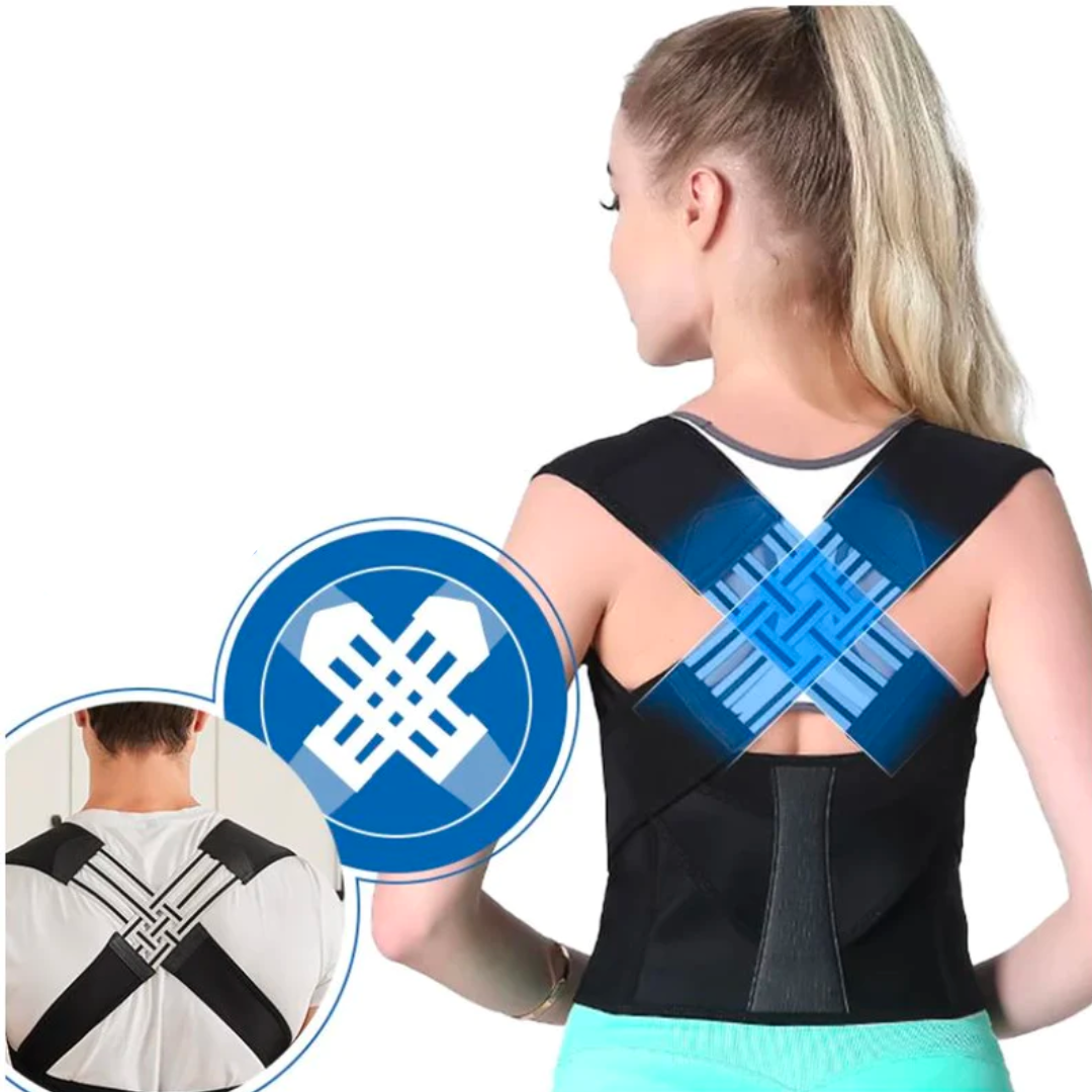 Correcteur de posture invisible, soutien dorsal pour se tenir droit, entraînement, réglable et confortable au quotidien | Sulvida