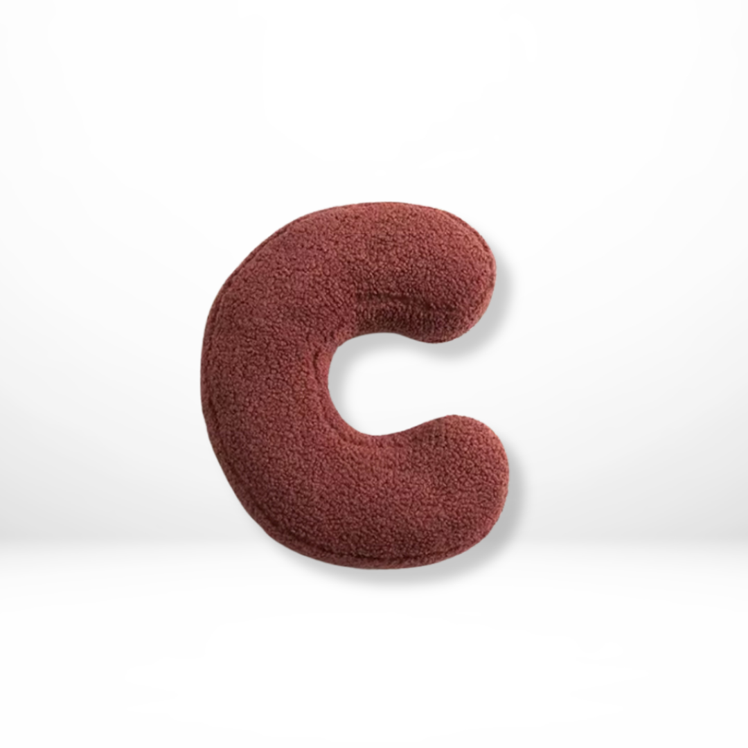 Letter Sierkussen met Fluweel Zachte Stof voor Bank & Bed Persoonlijke Decoratie Cadeau Woonkamer Slaapkamer | Sulvida