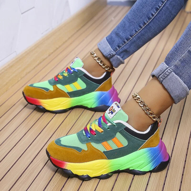 Luchtige Dames Sneakers met Flexibele Pasvorm en Demping – Ademend Sportief Design voor Dagelijks Gebruik | Sulvida