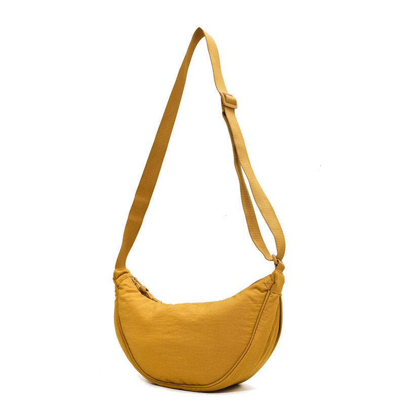 Halvemaanvormige Schoudertas Kunstleer Chic Design Dames Handtas Elegante Everyday Bag Vintage Stijl Mode | Sulvida