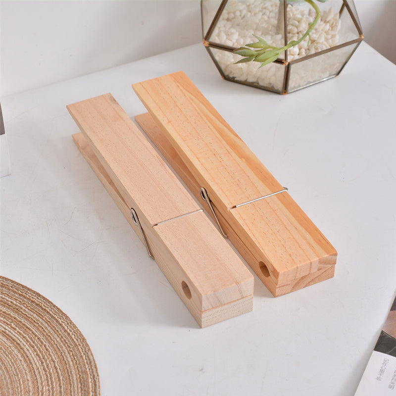 Houten Knijper Handdoekhouder Wandmontage Badkamer Keuken Vintage Decoratief Rustiek Design 22 cm Landelijk | Sulvida