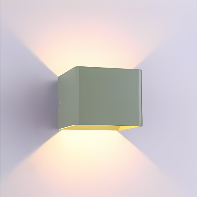Geometrische LED-wandlamp Thyrix warm wit 220-240V aluminium design wandverlichting voor hal slaapkamer | Sulvida