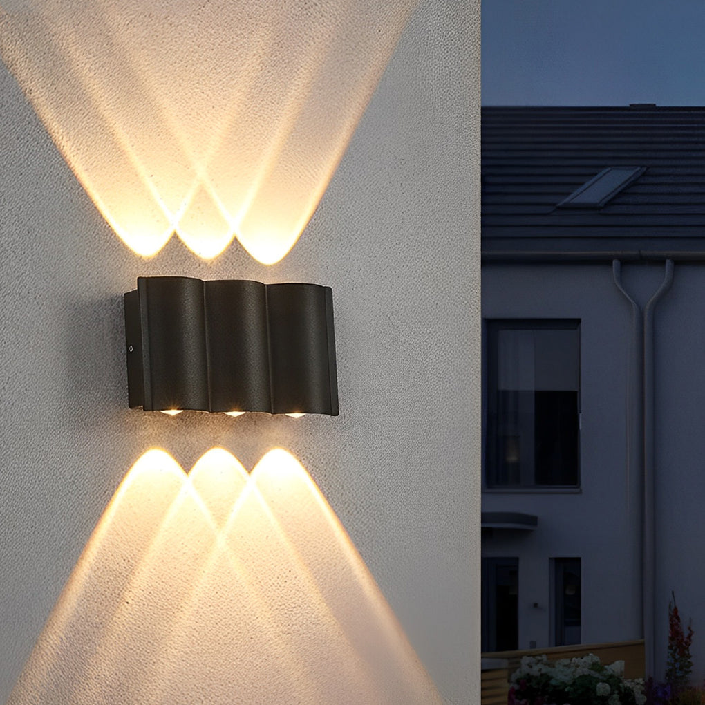 Wandspot Buitenlamp Aluminium LED Zwart Modern Design Indoor Outdoor Tuin Gevel Verlichting Wandverlichting | Sulvida