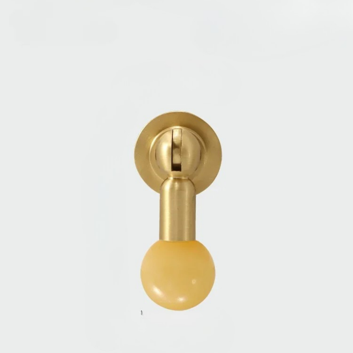 Kristallen Kastknop Amber – Messing en Glas Meubelgreep voor Kasten en Lades – Stijlvolle Decoratieve Kasthardware | Sulvida