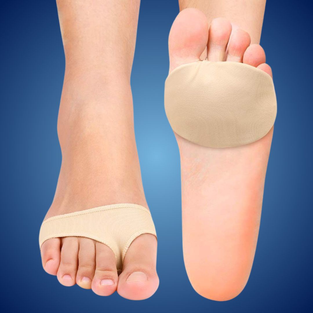 Metatarsale Gelsteun voor Morton's Neuroma en Metatarsalgie | Voetpijnverlichting | Drukverdelende Gelkussens | Sulvida