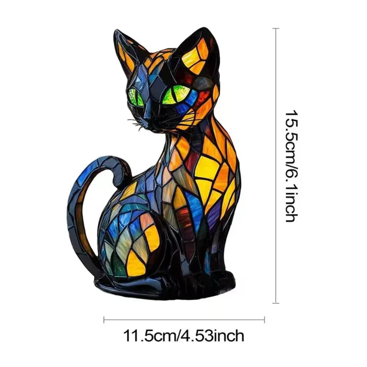 Lampe chat faite à la main, à la lueur douce, pour un éclairage d’ambiance et une atmosphère chaleureuse dans le salon et la chambre | Sulvida