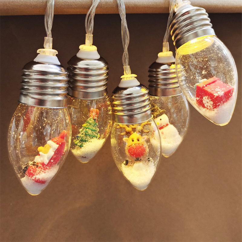 LED Lichtslinger Kerstfiguren met 10 Lampjes 1,5-2 Meter Kerstversiering Warmwit USB Sfeerverlichting Binnen | Sulvida