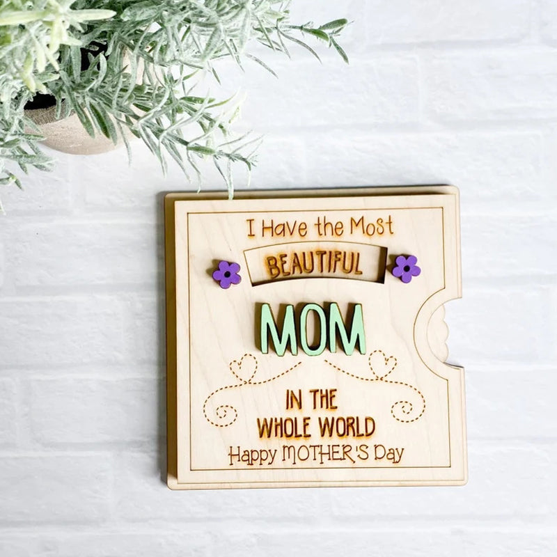 Draaibare Wenskaart 3D Moederdag Hart Decoratieve Kaart Gekoesterd Aandenken Cadeauidee Speciaal Cadeau | Sulvida