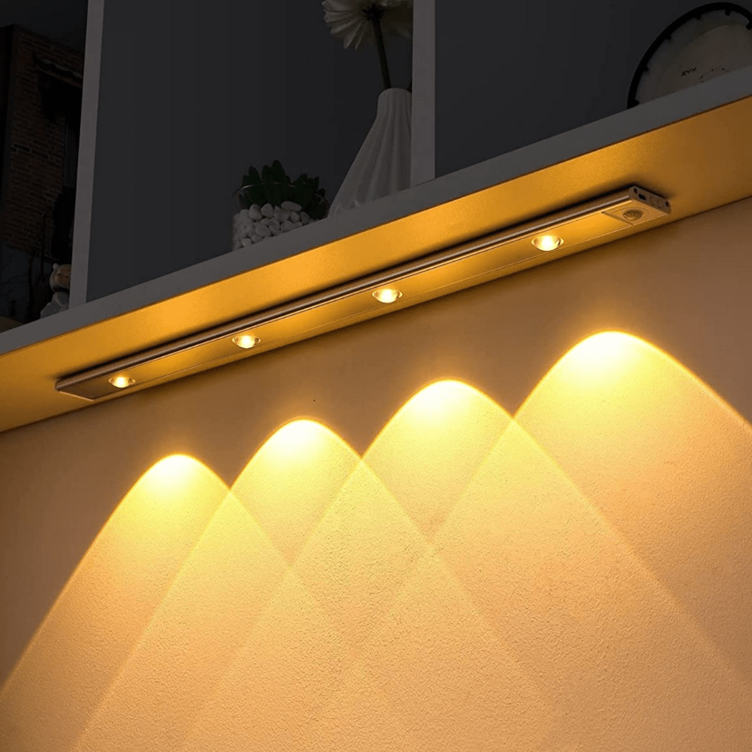 Draadloze LED-Lamp met Bewegingssensor 180° Magnetisch USB-Oplaadbaar voor Kast Gang Keuken Trap Slaapkamer | Sulvida