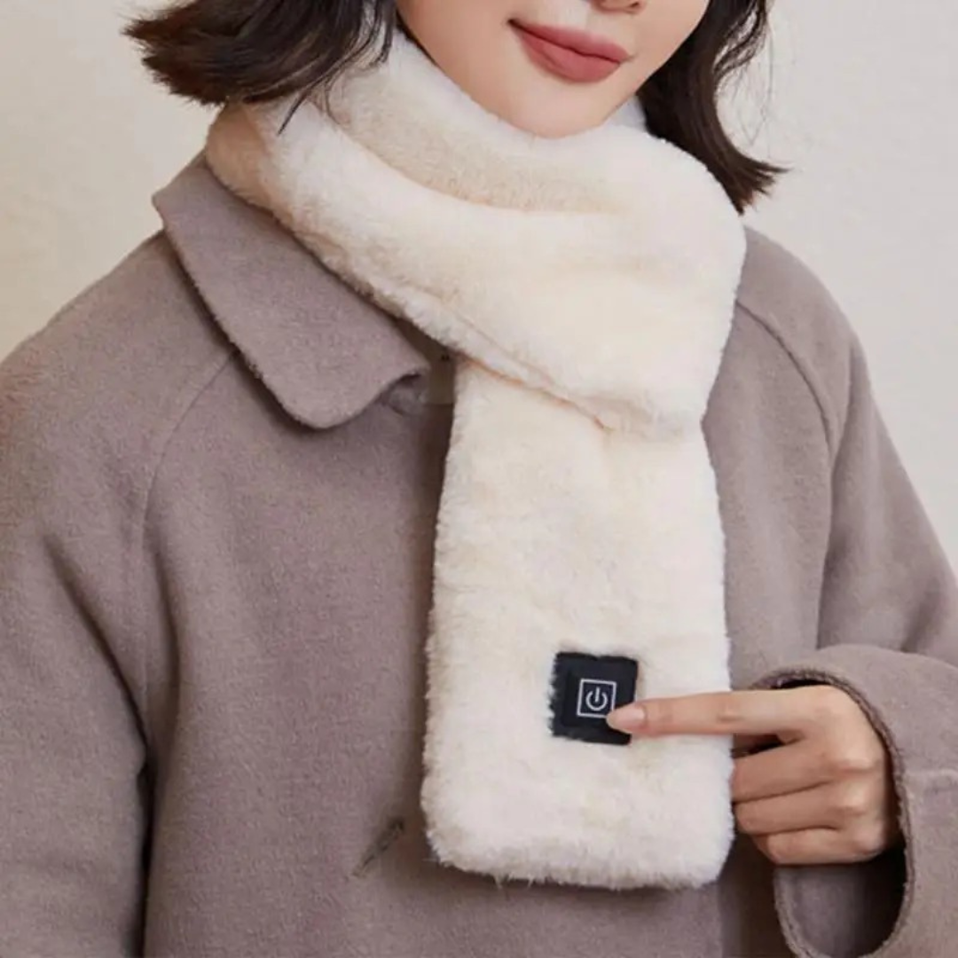 Verwarmde Halsdoek met USB-C Aansluiting 3 Temperatuurstanden Unisex Nekwarmer Sjaal voor Herfst Winter | Sulvida