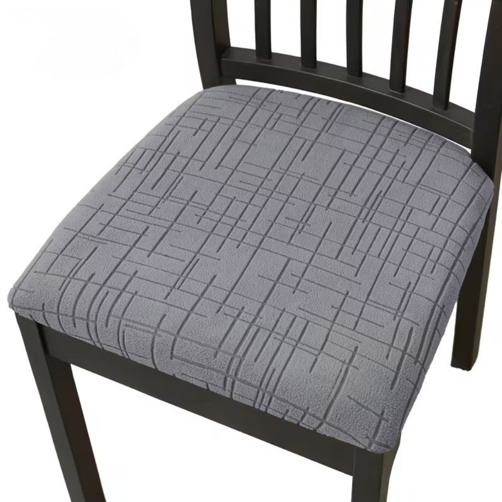Housses de chaise extensibles pour protection de chaises de salle à manger, souples et confortables, en beige, kaki, gris, noir et vert | Sulvida