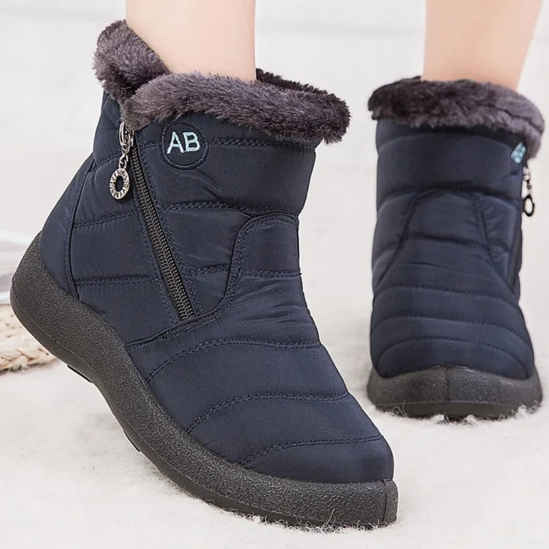 Waterdichte Dameslaarzen met Zachte Pluche Voering en Antislip Rubberzool Winterschoenen Dames Snowboots | Sulvida