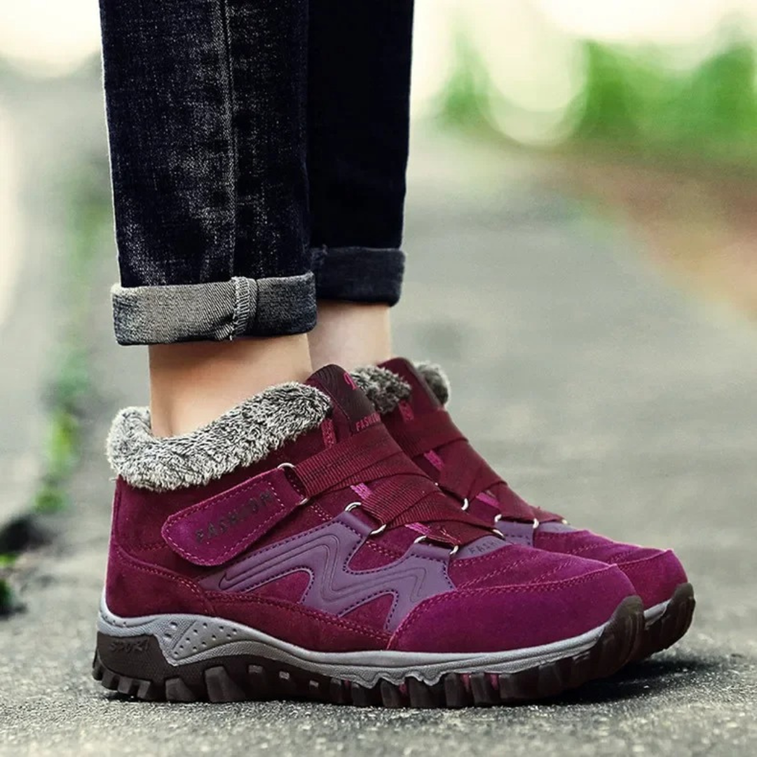 Gevoerde Winterlaarzen Dames met Anti-Slip Zool Warm Comfort Sneeuwstiefel Waterdicht voor Koude Winterdagen | Sulvida