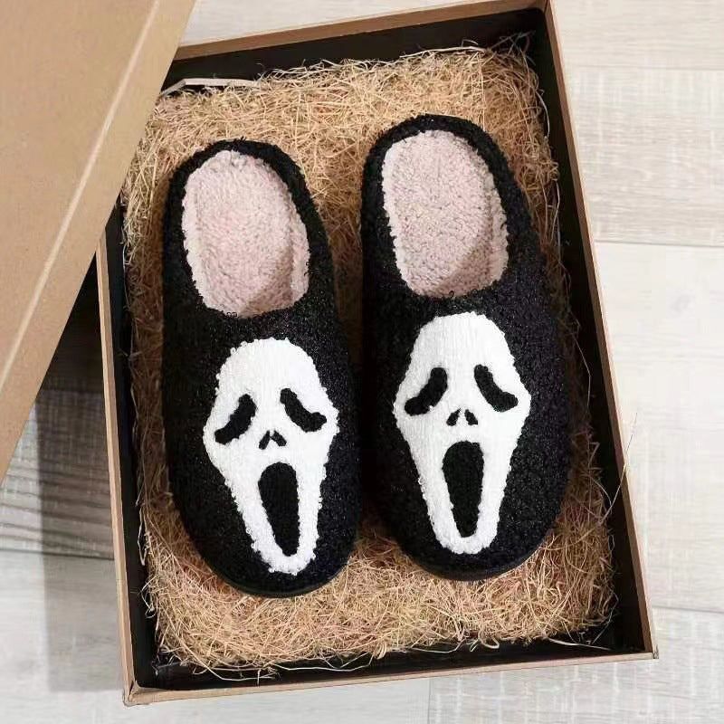 Halloween Huispantoffels met Pompoenenprint Antislip Zachte Binnenschoenen Comfortable Indoor Sloffen Volwassenen | Sulvida
