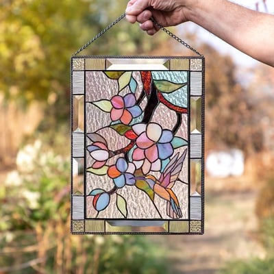 Acryl Glas-in-lood Wanddecoratie met Zonlicht Effect – Kleurrijke Raam Sun Catcher voor Venster Decoratie | Sulvida