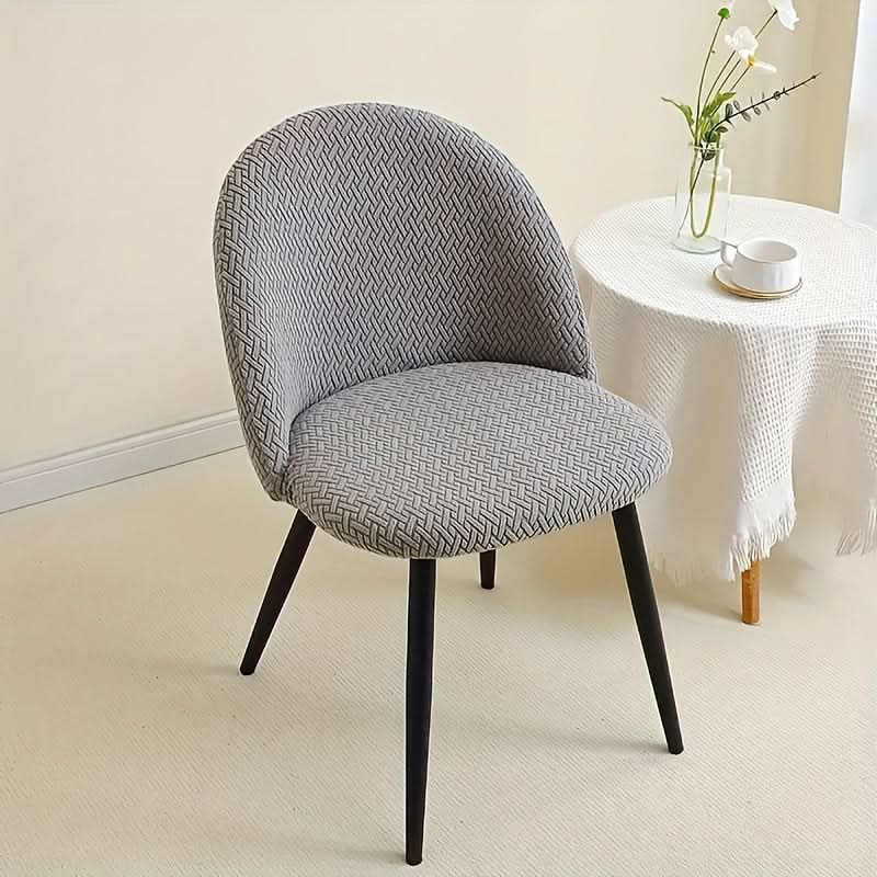 Lot de housses de chaise élastiques extensibles, modernes, unies, pour salle à manger, extensibles et protectrices | Sulvida