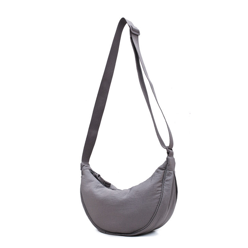 Halvemaanvormige Schoudertas Kunstleer Chic Design Dames Handtas Elegante Everyday Bag Vintage Stijl Mode | Sulvida