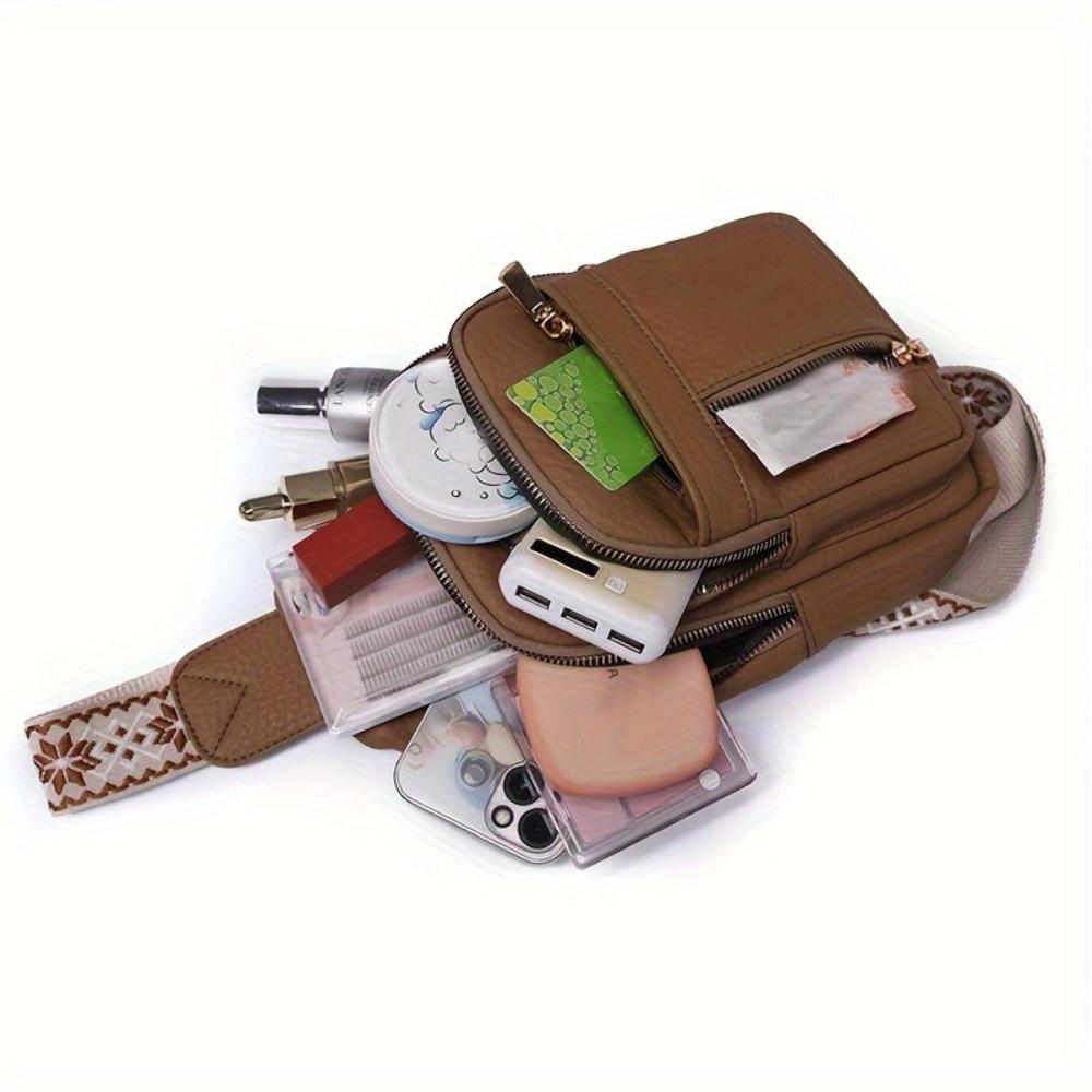 Vintage Crossbody Heuptas Leer Bruin Khaki Zwart Multifunctioneel voor Leisure Sport Reizen Organizer | Sulvida