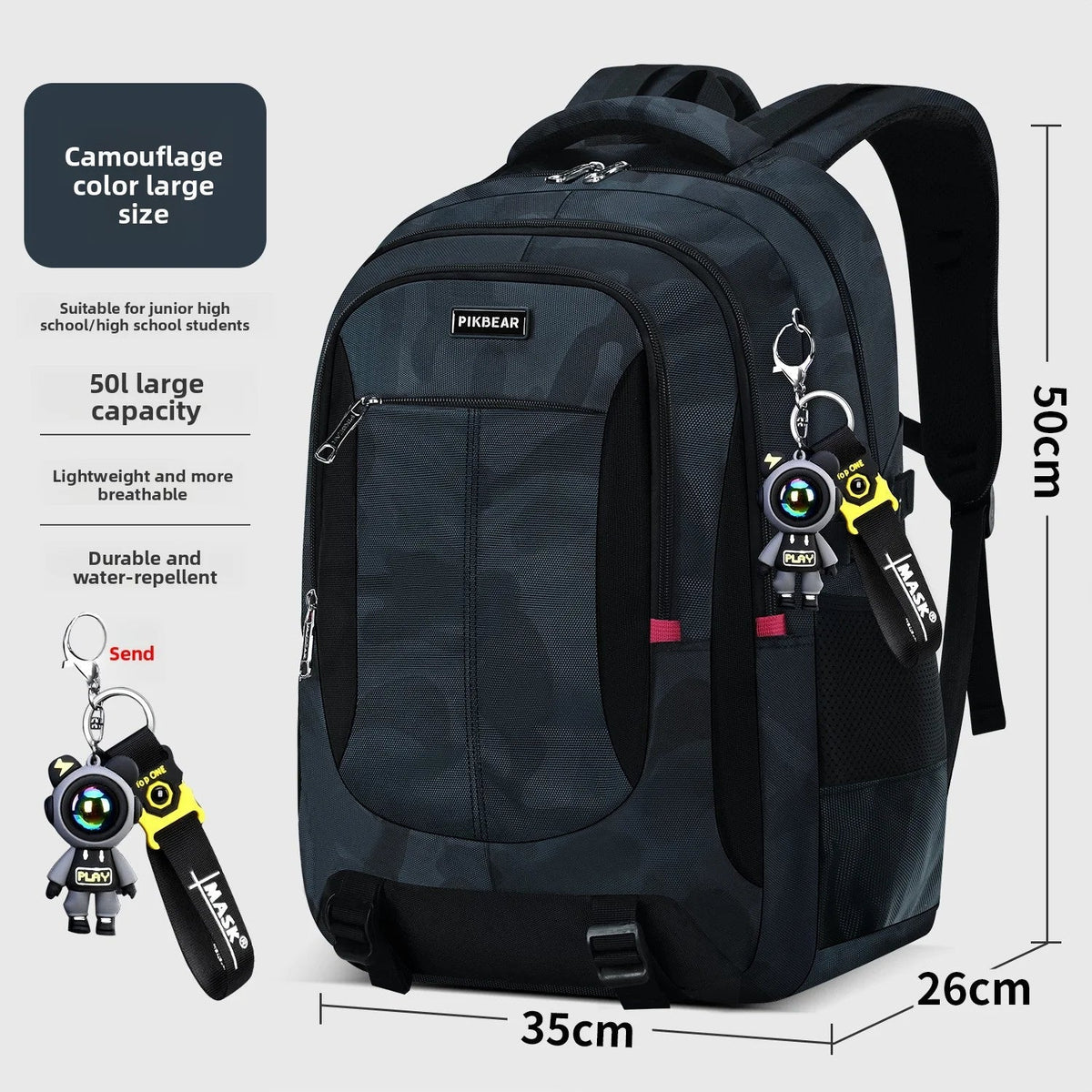 Sac à dos scolaire avec bretelles réglables et compartiment pour ordinateur portable – sac à dos ergonomique qui préserve le dos pour l’école | Sulvida