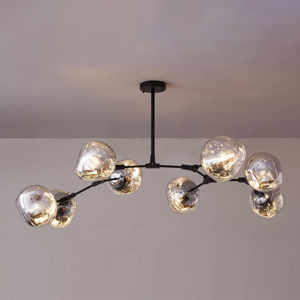 Glazen Bol Hanglamp Set 3 6 8 Lampen Goud Chroom Roségoud Eetkamer Woonkamer Modern Design E27 LED Sfeerverlichting | Sulvida