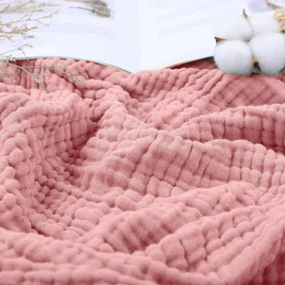 Gazen Katoenen Deken Dubbellaags Luchtig Ademend Zacht Licht Zomerdeken Mousseline Sprei King Queen Size | Sulvida