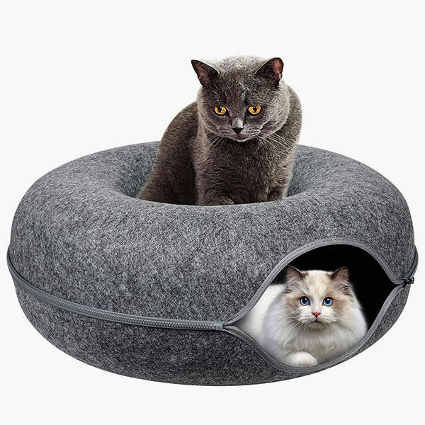 Kattengrot Gezellige Schuilplek Zacht Huisdierbed Warm Rustplek Comfortabel Slaapmand voor Katten Kleine Honden | Sulvida