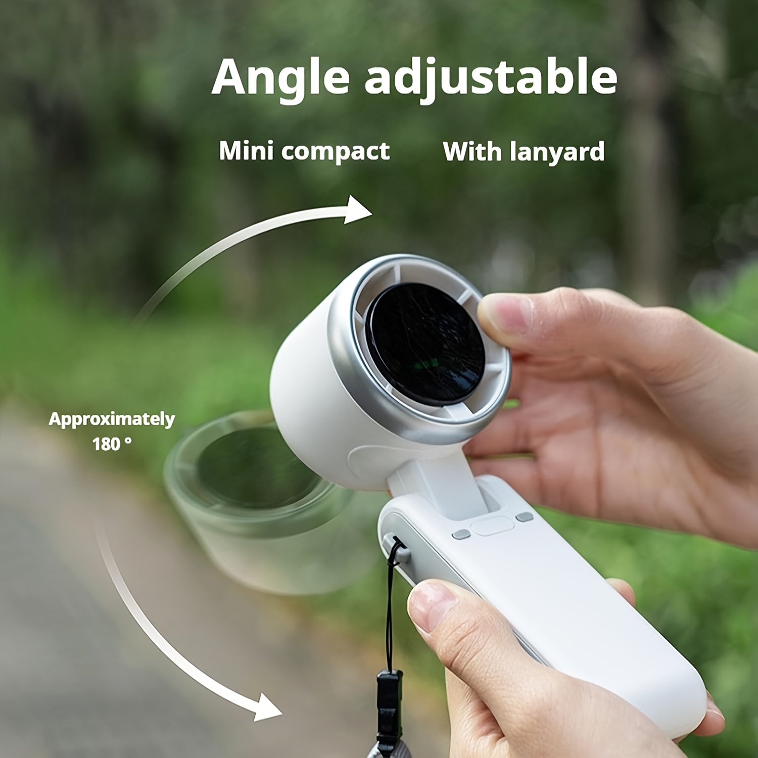 Compacte Oplaadbare Handventilator – 3-in-1 USB met 5 Snelheden voor Onderweg | Sulvida
