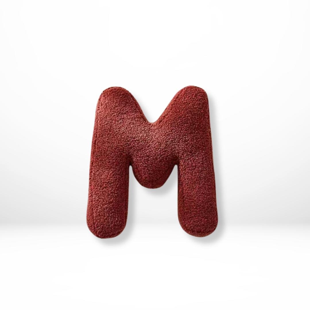 Letter Sierkussen met Fluweel Zachte Stof voor Bank & Bed Persoonlijke Decoratie Cadeau Woonkamer Slaapkamer | Sulvida