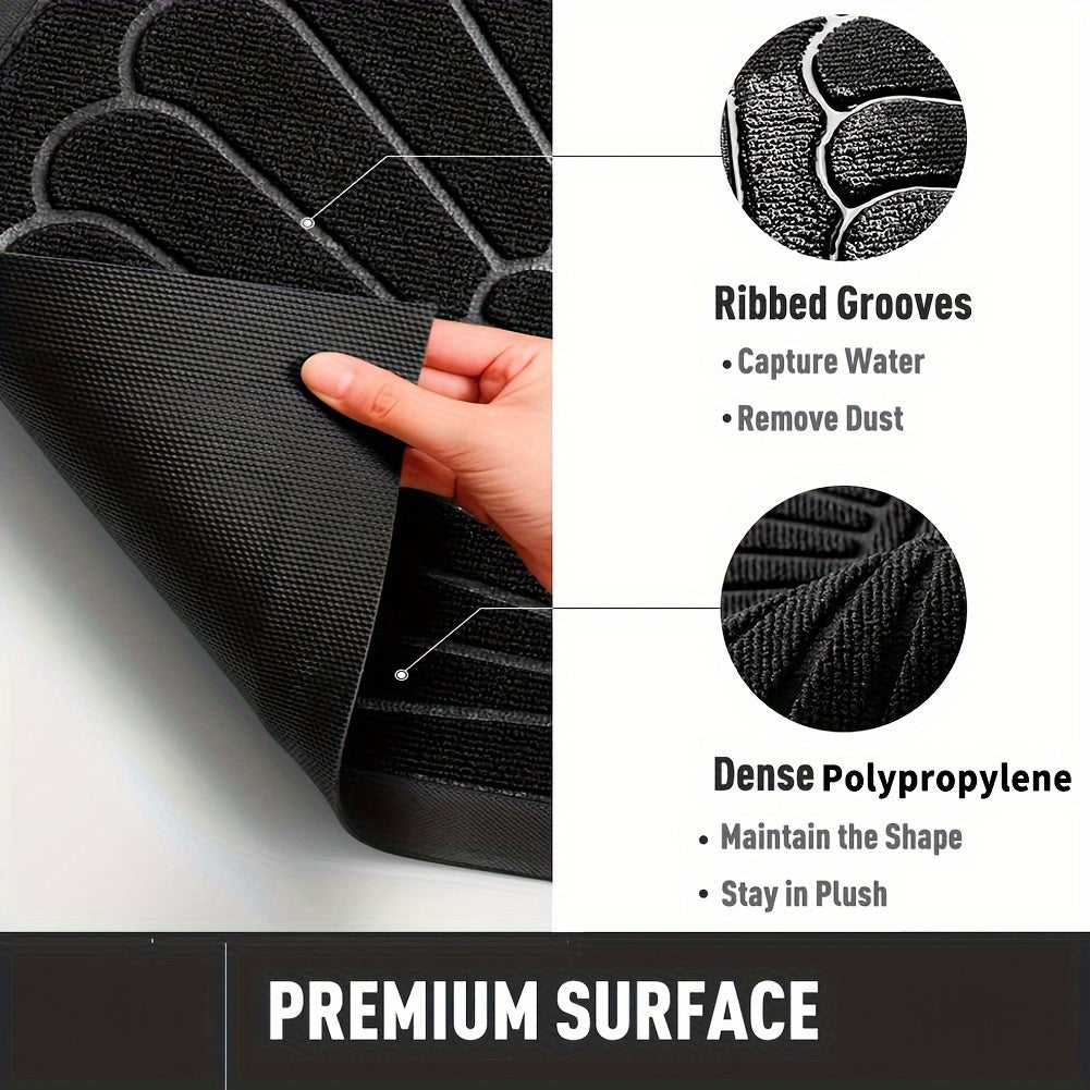 Halfronde Deurmat Rubber Antislip Binnenshuis Buitenshuis Entree Vuilvanger Duurzaam Weerbestendig 43×75 60×90 | Sulvida