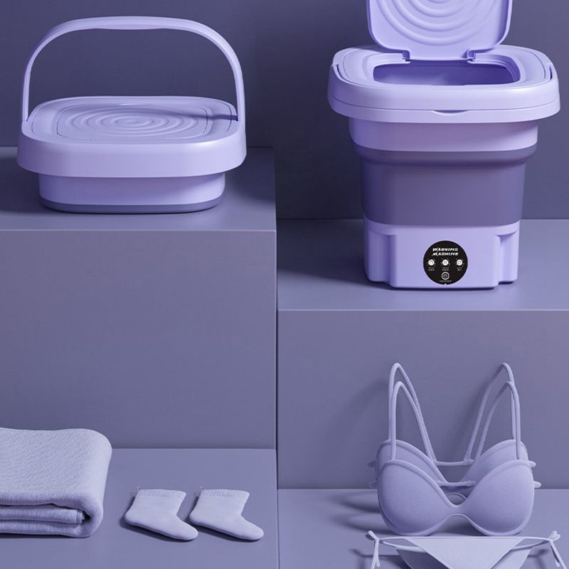 Draagbare Wasmachine Compact Groen Paars voor Kamperen Reizen Studentenkamers Klein Wasapparaat Camping | Sulvida