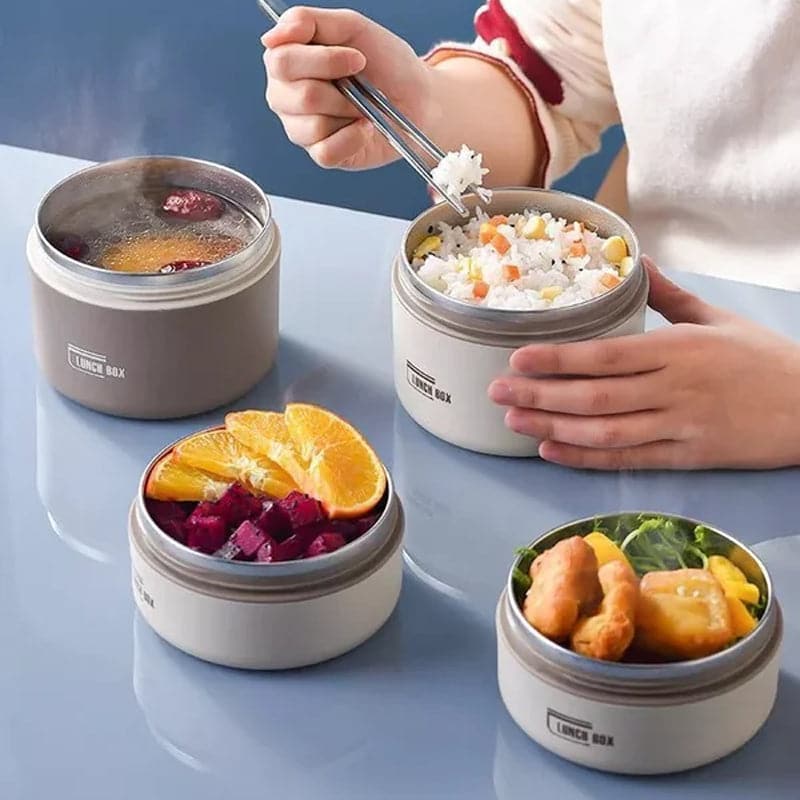 Thermos lunchbox RVS 420ml 620ml voor warme maaltijden onderweg geïsoleerd lekvrij lunchpot voedselcontainer | Sulvida