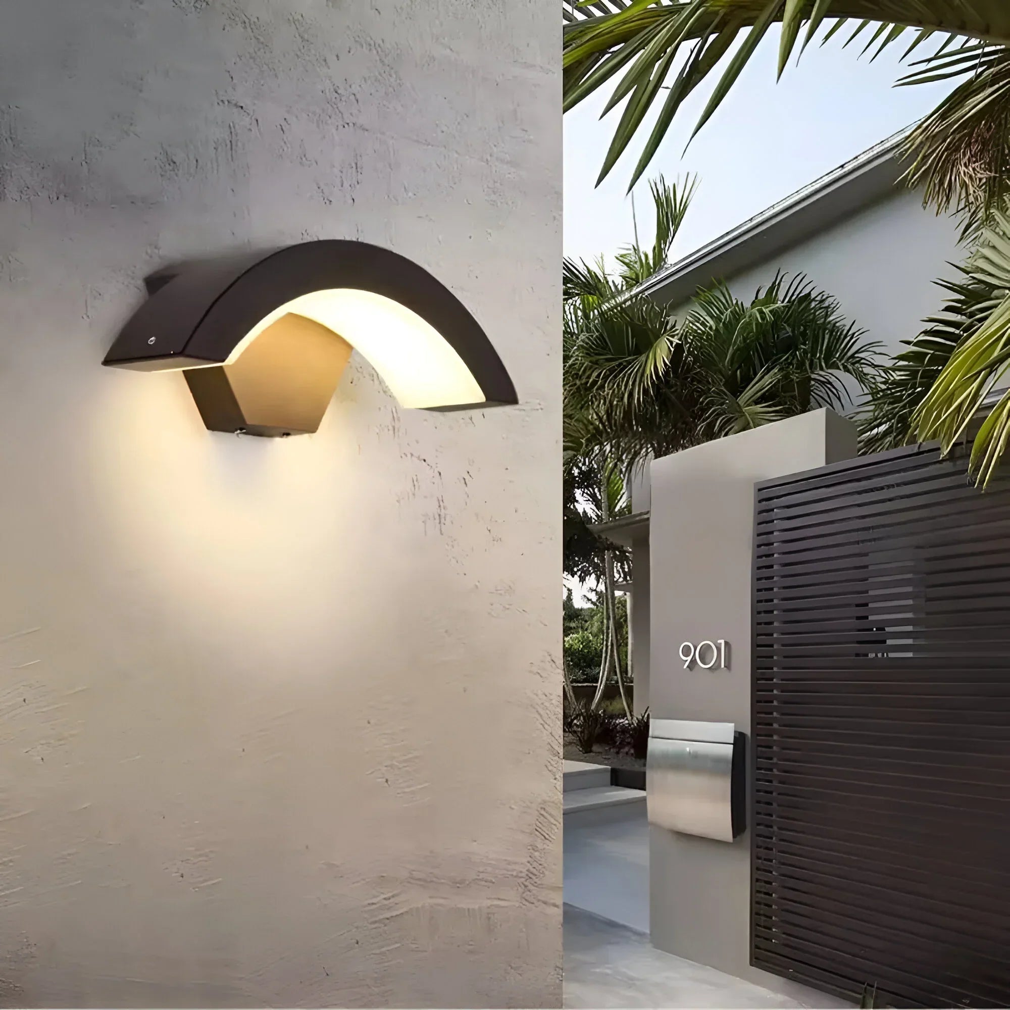Bewegingssensor Wandlamp voor Buiten – Waterdicht LED Wandverlichting Zwart Bruin Warm Wit Koel Wit 18W | Sulvida