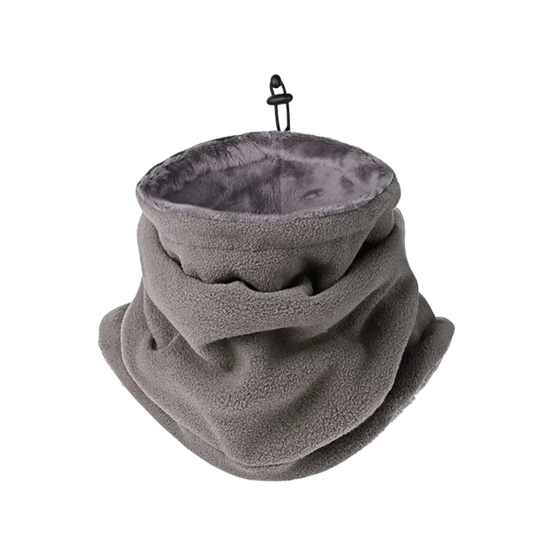 Fleece nekwarmer met trekkoord winteraccessoire multifunctioneel windstopper outdoor unisex sportief | Sulvida
