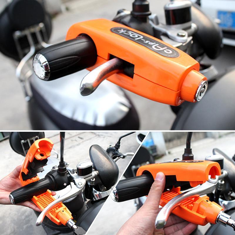 Motorfietsslot Universeel Stuurslot Anti-Diefstal Beveiliging Motorslot voor Motor Scooter Bromfiets Quad | Sulvida